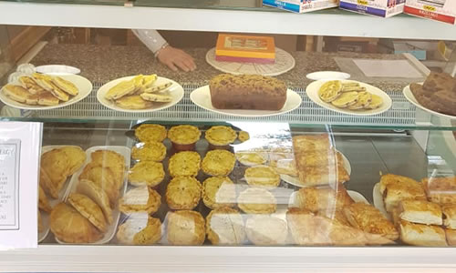 Fresh sandwiches, pies and pasties at The Dunes Cafe Oxwich Bay